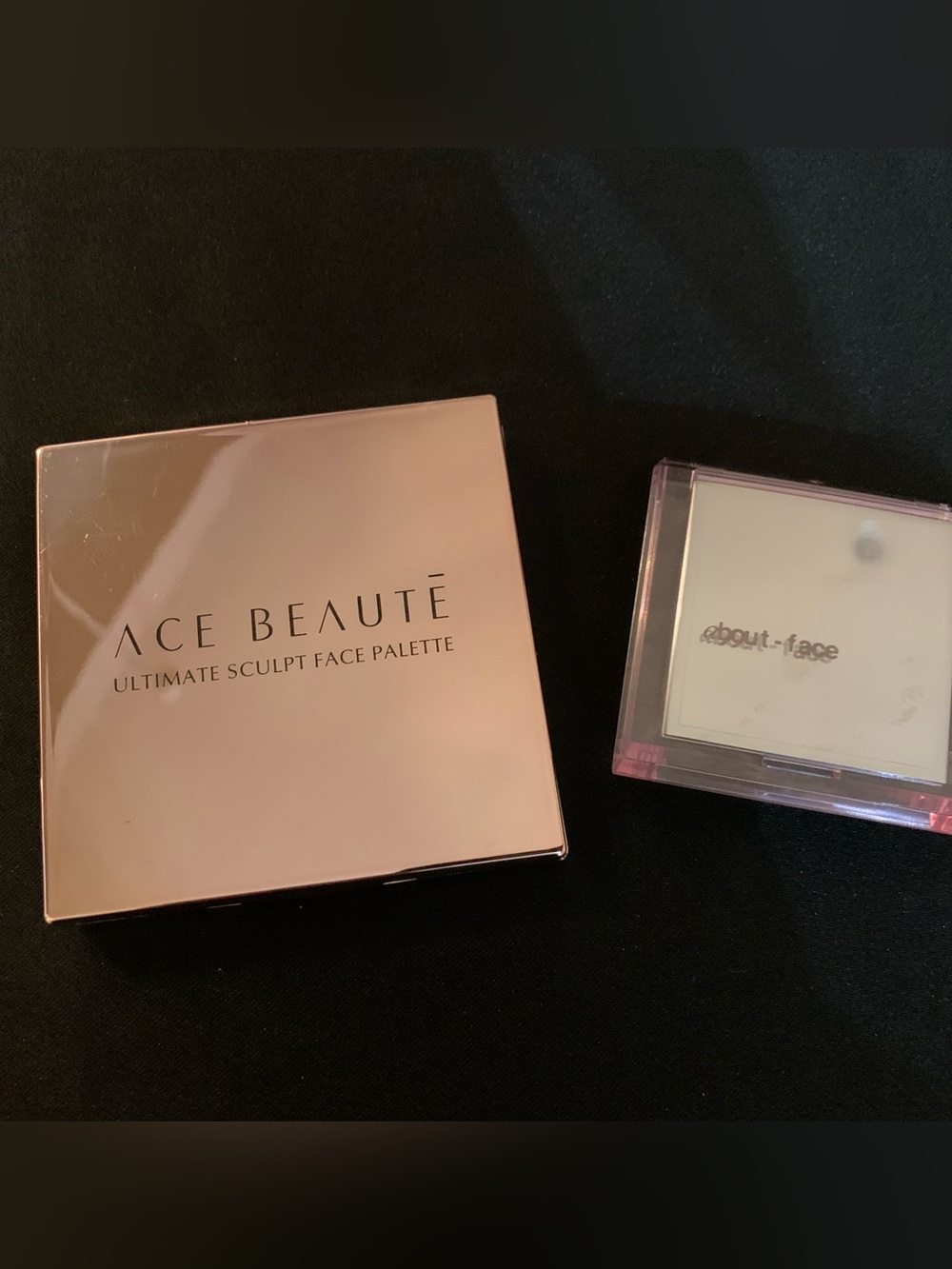 Ace Beaute Sculpting Face Palette - Rose Gold Compact bundle of 2